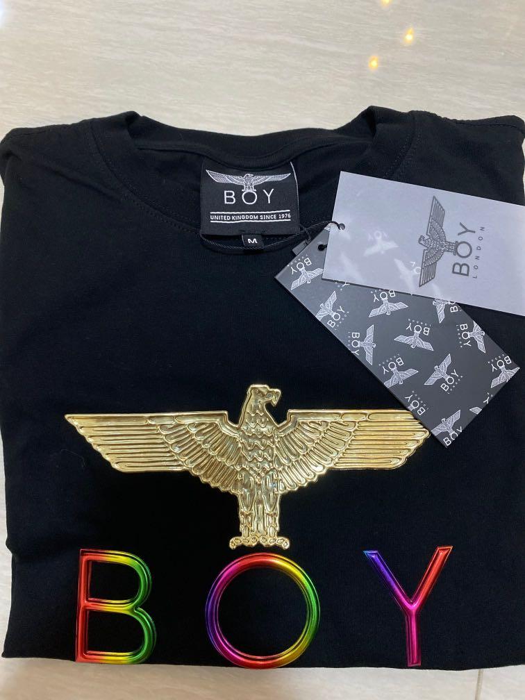 Boy London rainbow tee size M, Men's Fashion, Tops & Sets, Tshirts