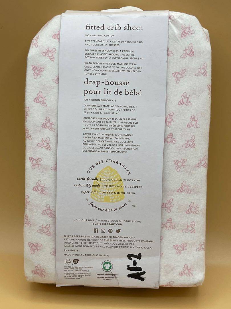 Burt’s Bees Crib Sheet Super Soft cotton, Babies & Kids, Baby Nursery & Kids Furniture, Children