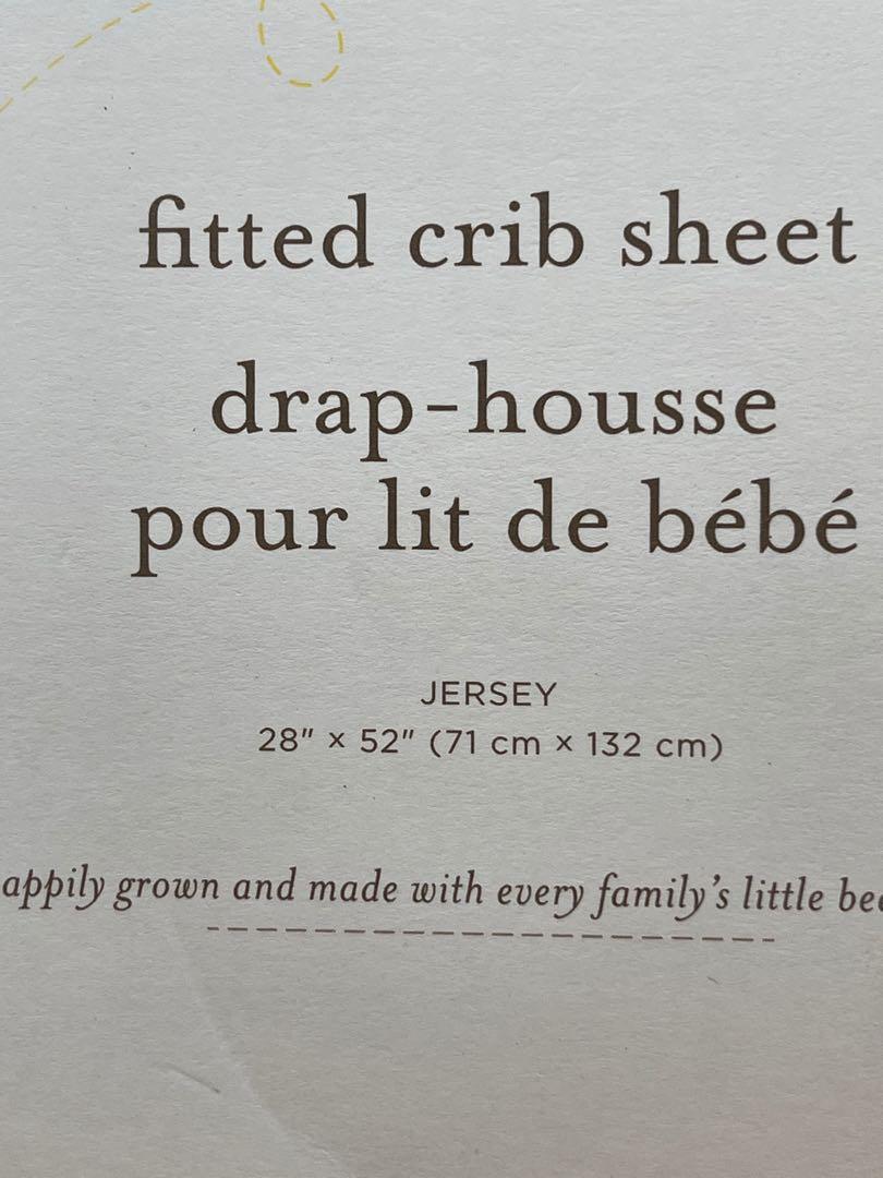 Burt’s Bees Crib Sheet Super Soft cotton, Babies & Kids, Baby Nursery