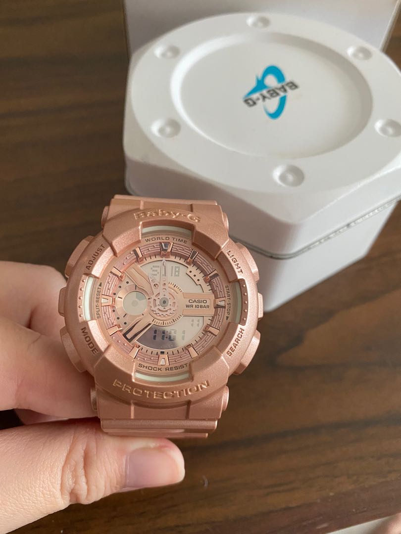 Casio Baby G Rose Gold Watch