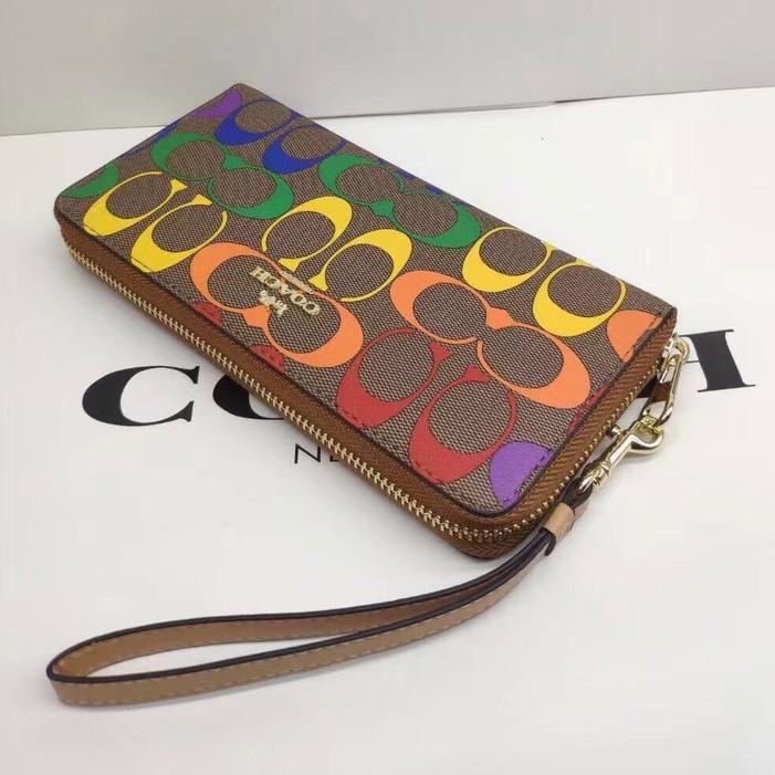 Coach best sale multicolor wristlet