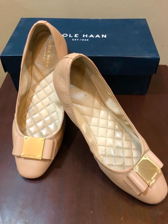 SALE MUST GO COLE HAAN Tali Nude Ballet Flats Women s Fashion Footwear Flats Sandals on Carousell