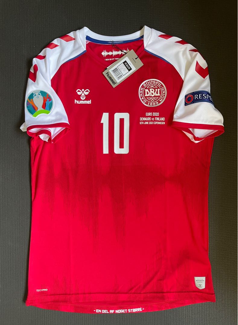 Denmark jersey #10 Eriksen football shirt dansk home men’s size XL