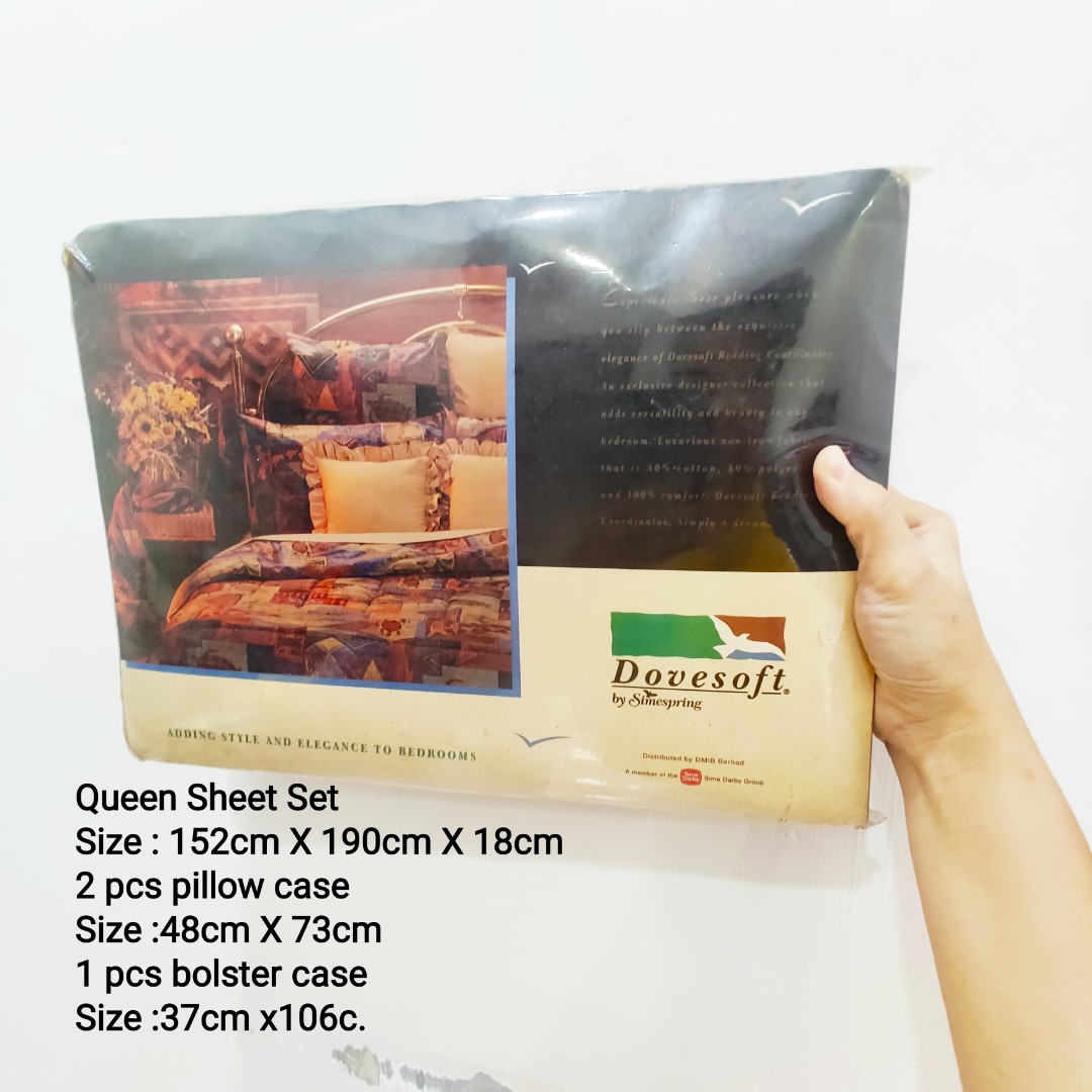 Dovesoft Queen Sheet Set, Home u0026 Furniture, Others on Carousell