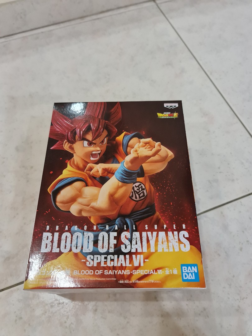 Action Figure Son Goku Super Sayajin God - Dragon Ball Super - Blood of  Saiyans Special VI - Banpresto