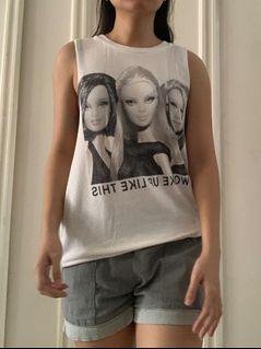 Forever 21 Muscle Tee Barbie