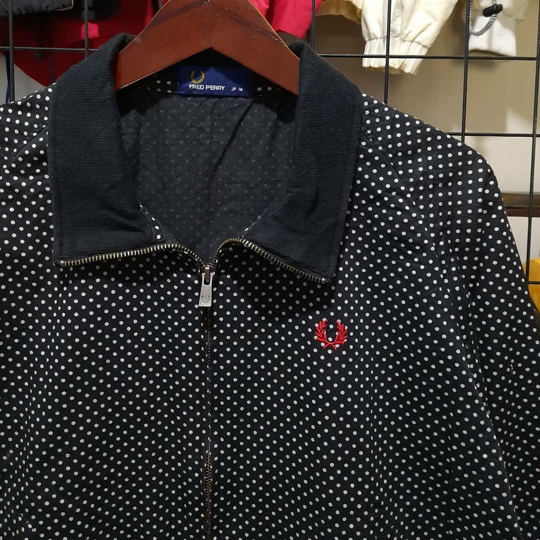 fred perry red harrington jacket