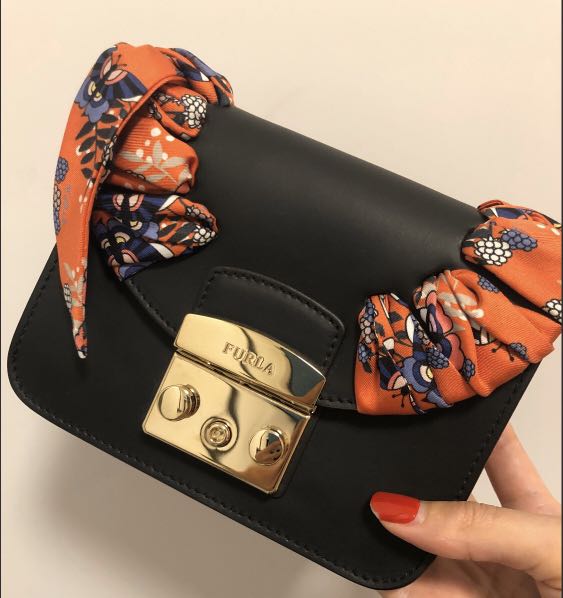 Furla Metropolis seta mini crossbody bag Carousell