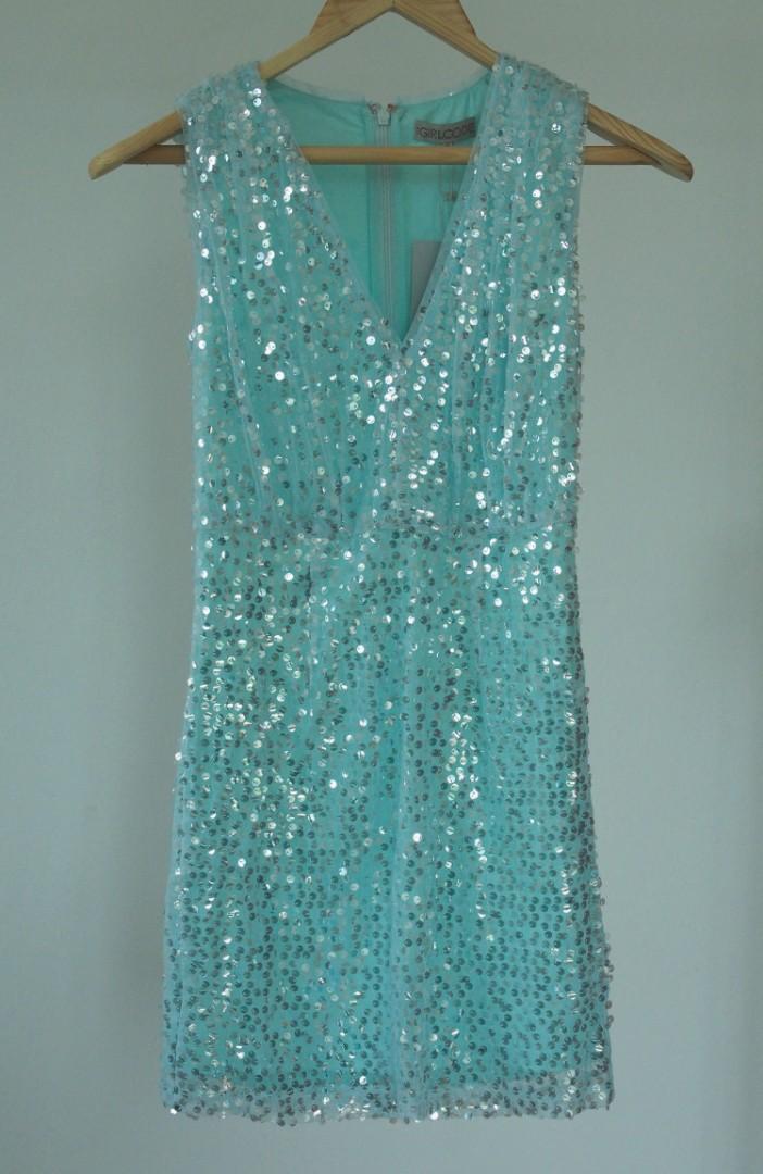 Turquoise hotsell glitter dress