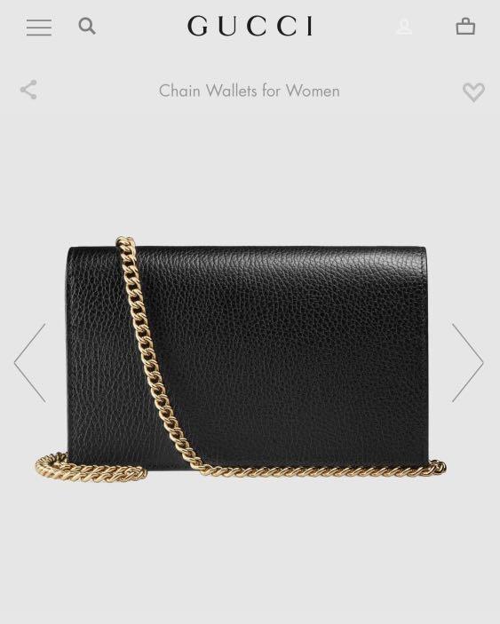 Gg marmont leather mini chain bag online