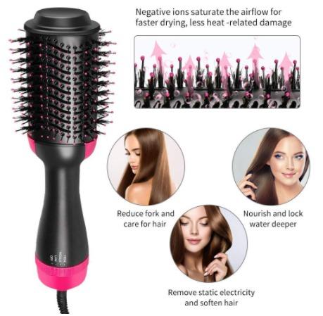 Hair Dryer Brush Volumizer One Step Hair Straightener Curler Brush Health Beauty Hair Care On Carousell