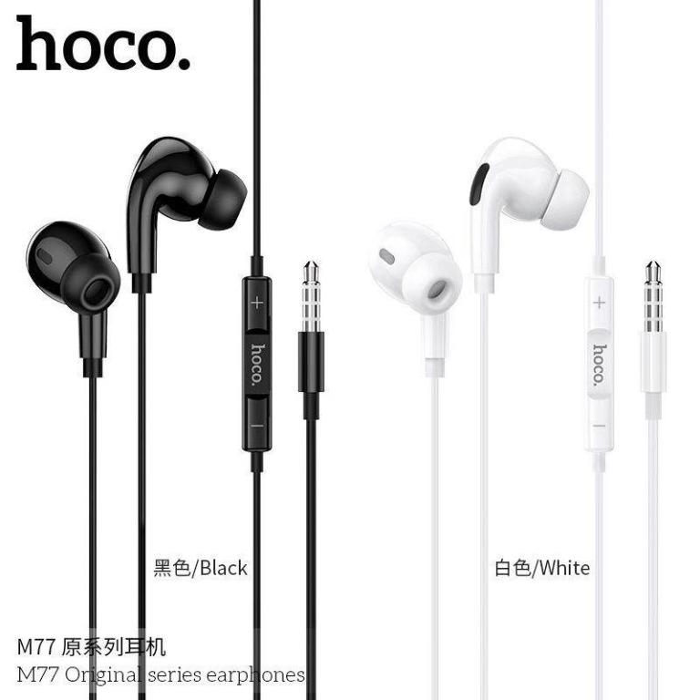 FREE SHIPPING HOCO M77 Original Series Earphones For 3.5mm Jack