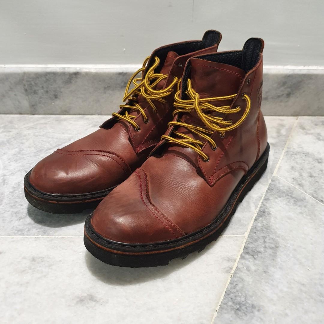 Oxblood motorcycle boots hot sale