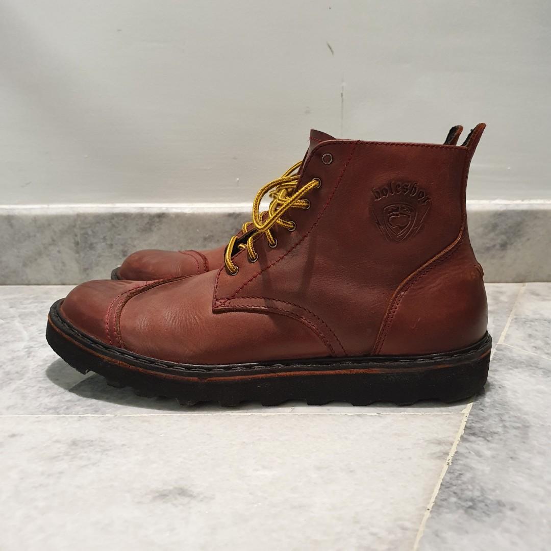 Oxblood motorcycle boots online