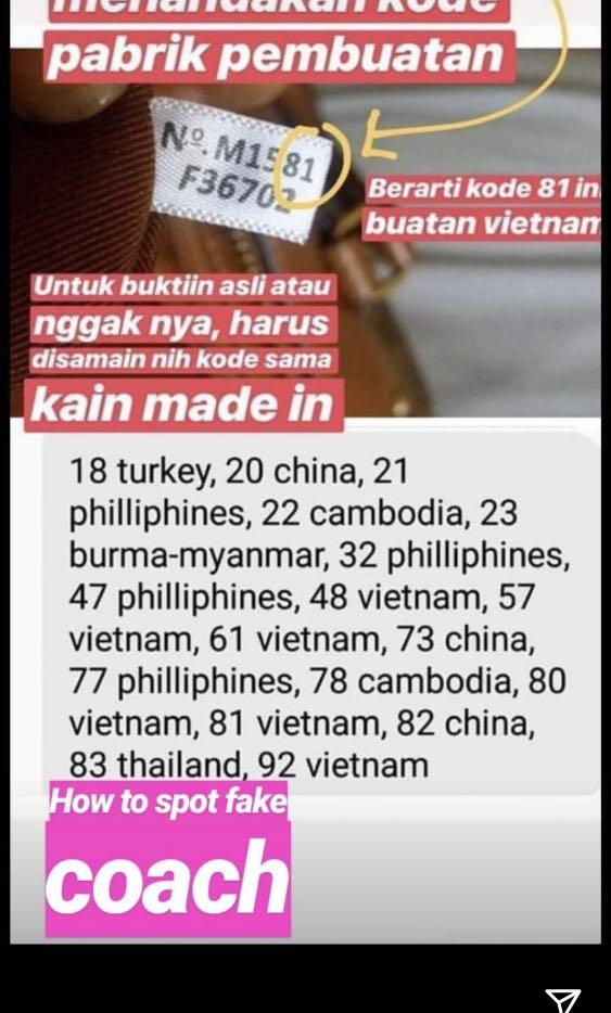 Sharing!!! Coach Authentic Vs Fake, Serba Serbi di Carousell