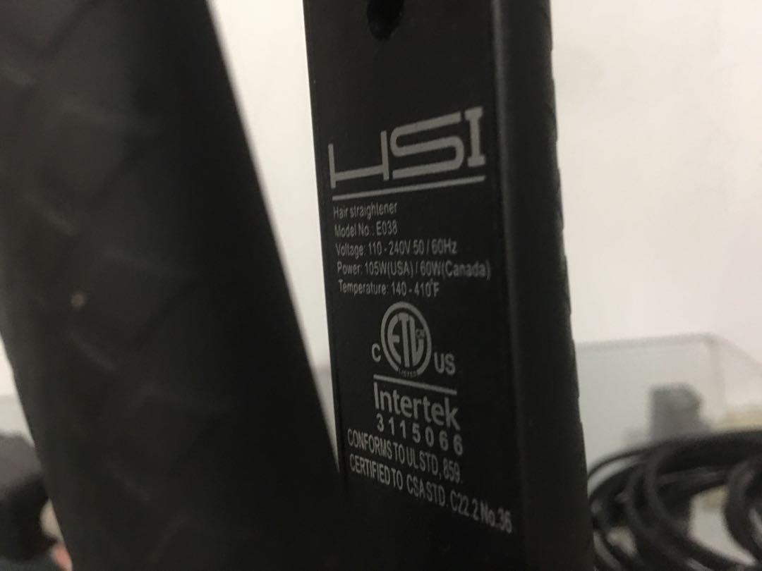 HSI Professional Glider Flat Iron Hair Straightener Beauty Personal Care Hair on Carousell
