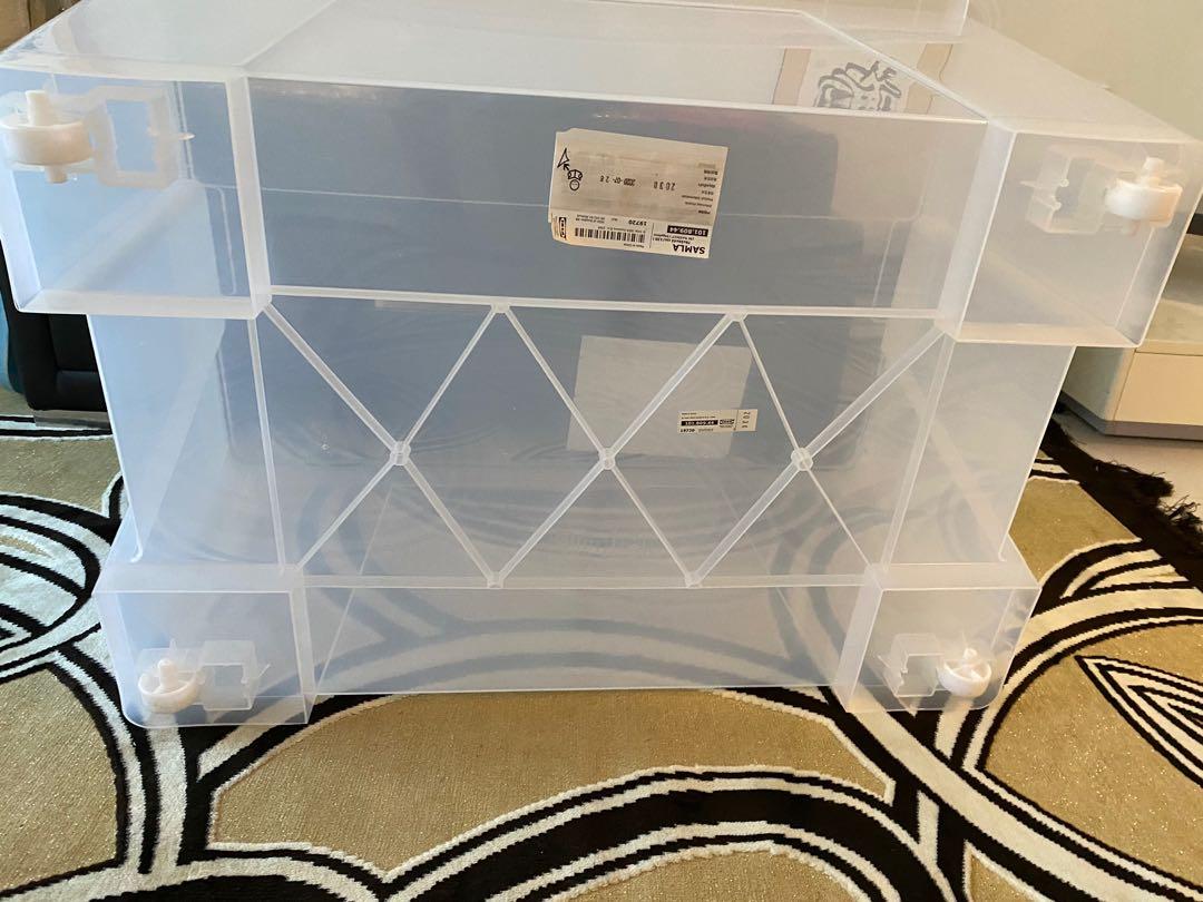 IKEA Samla Storage box wheels, Everything Else on Carousell