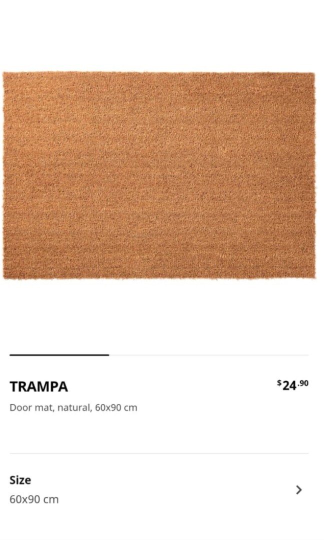TRAMPA Door mat, natural - IKEA