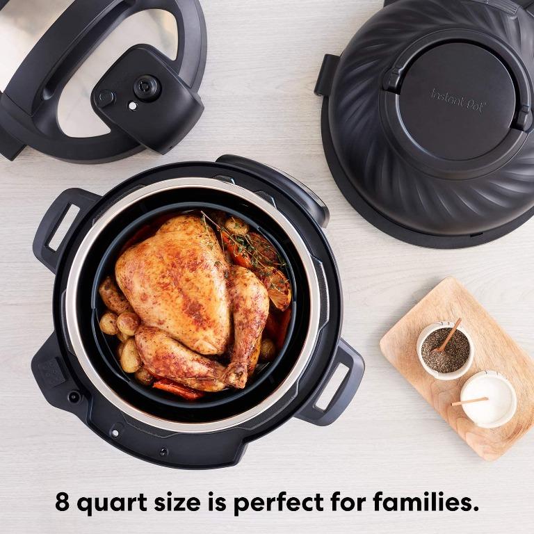 Instant Pot Duo Crisp Air Fryer 8L Multicooker 11 in 1 Pressure Cooks sautes steams Slow Cooks Sousvides Warms air Fries roasts Bakes Broil and dehydrates. TV Home Appliances Kitchen Appliances Cooker...