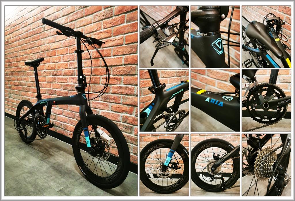 Java Aria Carbon Folding Bike 20" Ready stock, Sports Equipment, Bicycles & Parts, Bicycles on