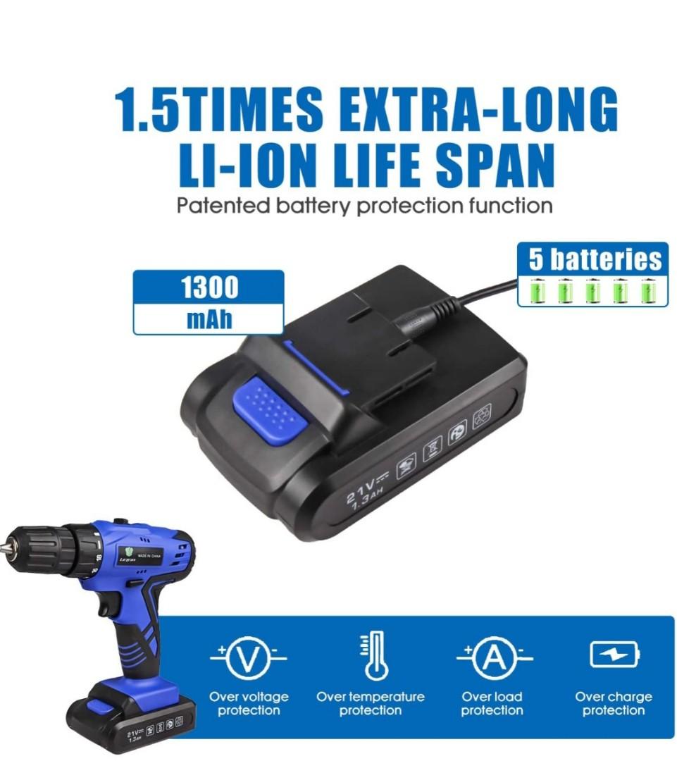 LETTON Power Tools Combo Kit with Professional Household Hand