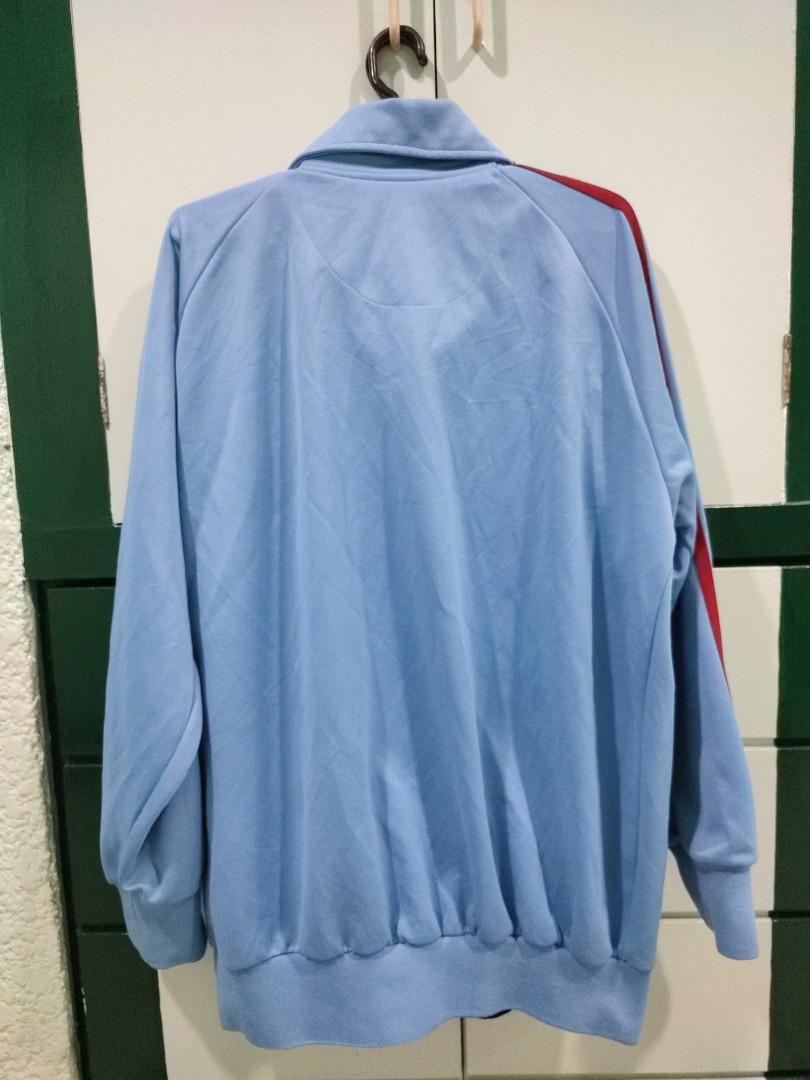 Light blue varsity jacket COOPERSTOWN, Men's Fashion, Coats, Jackets