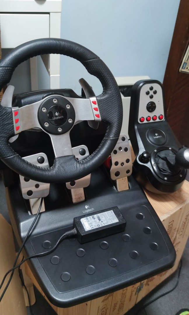 Logitech G27 racing wheel連架,及cronus max手指可駁ps4, 電子遊戲 