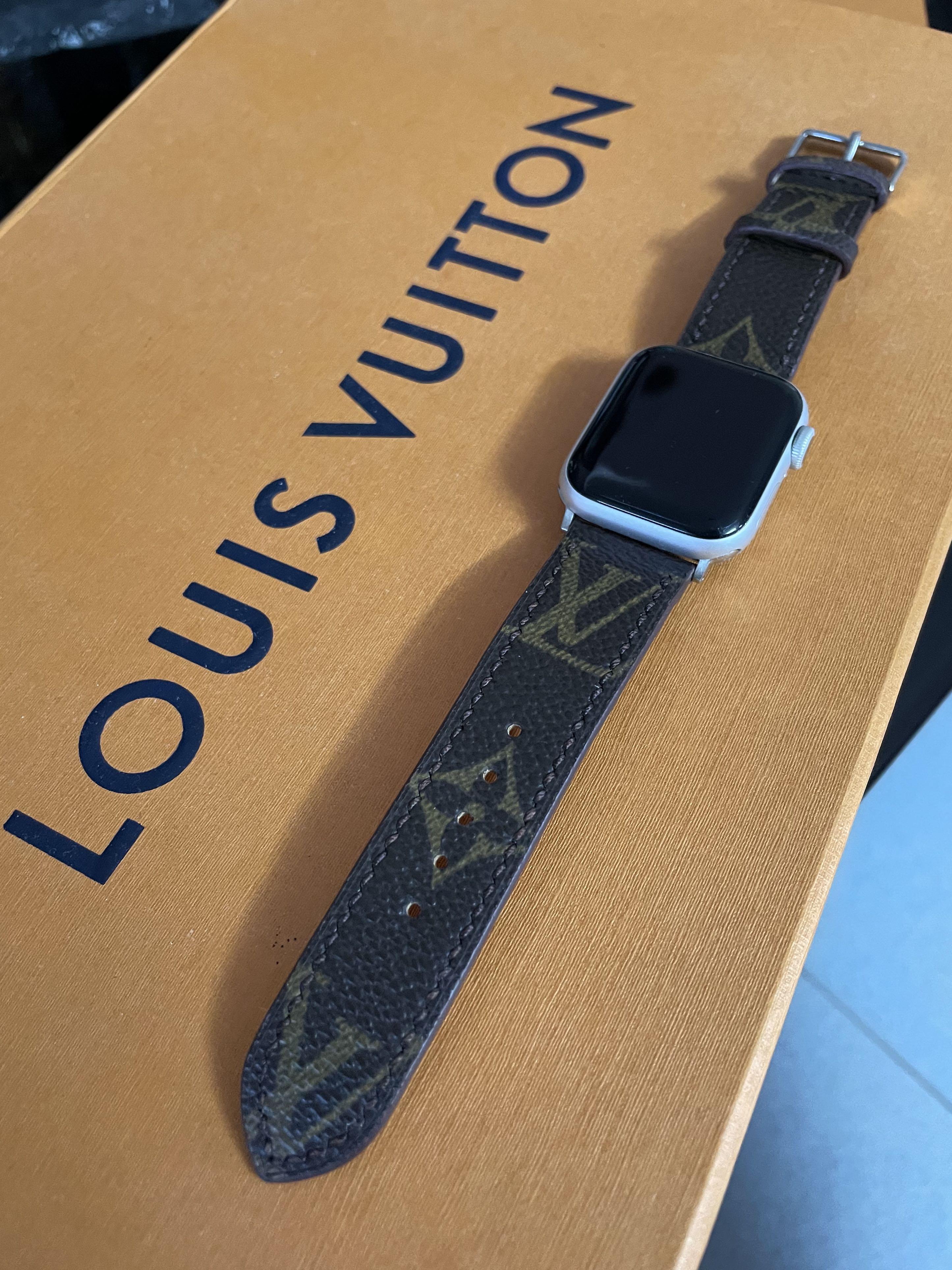 Louis Vuitton Apple Watch strap made by 💯 authentic LV bag, Women's  Fashion, Jewelry & Organisers, Accessory holder, box & organisers on  Carousell