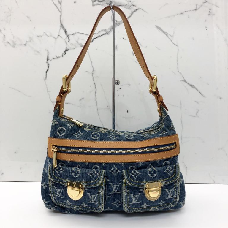 Louis Vuitton baggy denim bag shoulder bag M95049 blue monogram