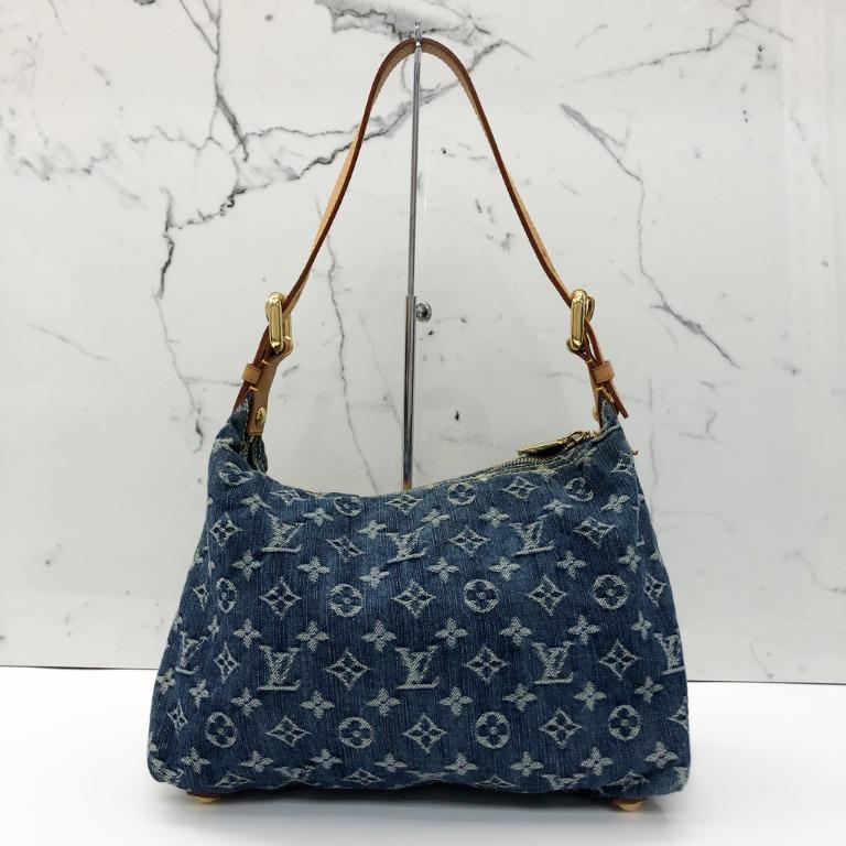 Auth Louis Vuitton Monogram Denim Baggy PM M95049 Women's Shoulder