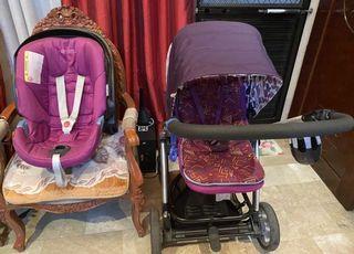 RUSH SALE Mamas & Papas Stroller with Carseat Reversible