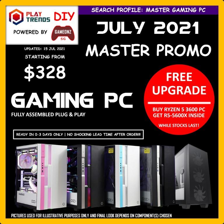 Master Promo Gaming Amd Ryzen 3300x 3500 3500x 3600 3700x 5600x 5800x 5900x 5950x Gaming