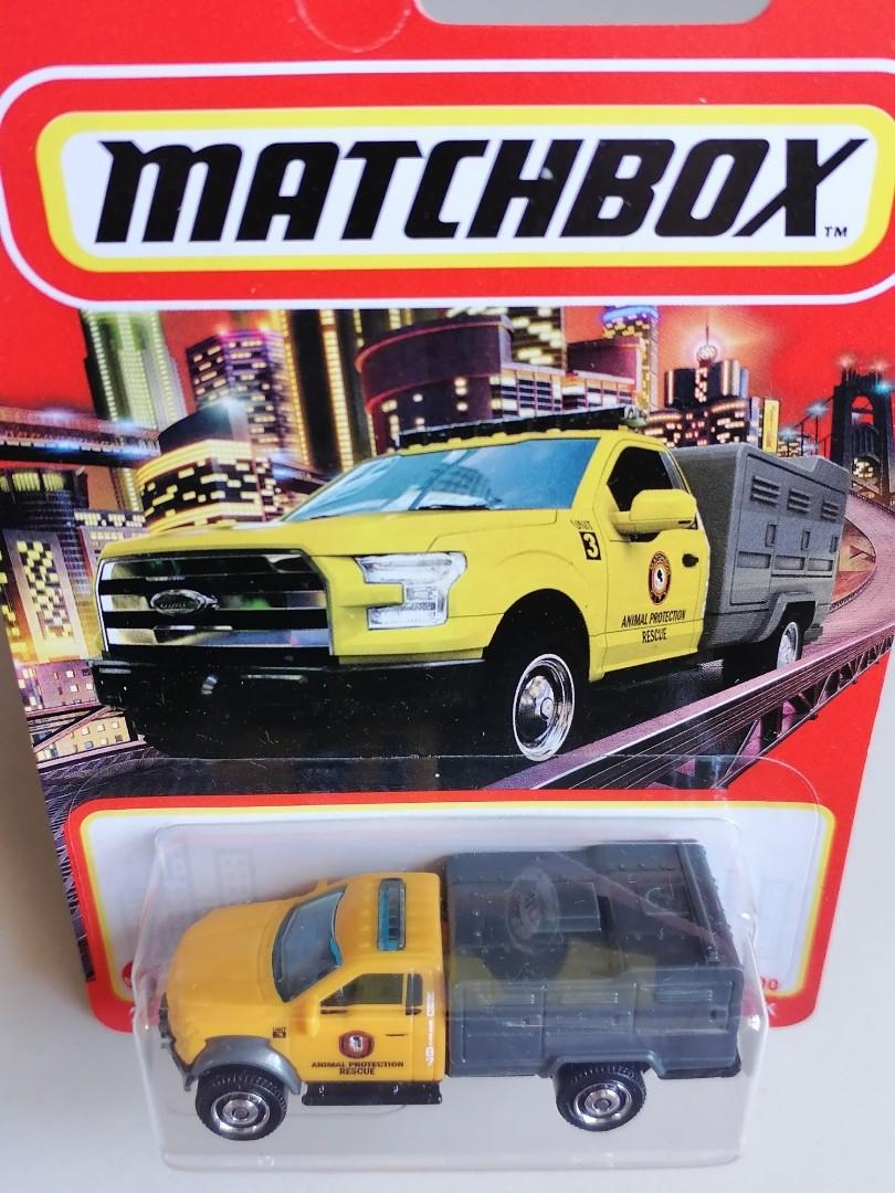2010 Ford F-150 Animal Control Truck 2021 Matchbox Case V Yellow 