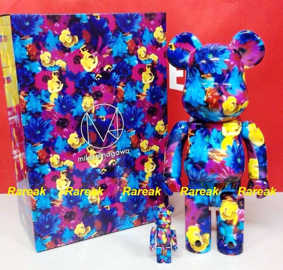 Mika Ninagawa Anemone 100% + 400% Bearbrick Set from Medicom