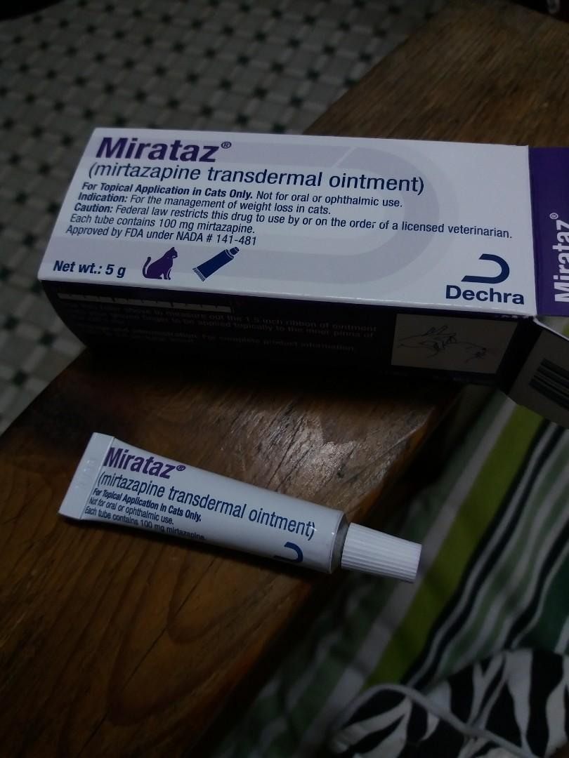 mirtazapine ointment 猫開胃药搽耳膏, 寵物用品, 寵物衣服- Carousell