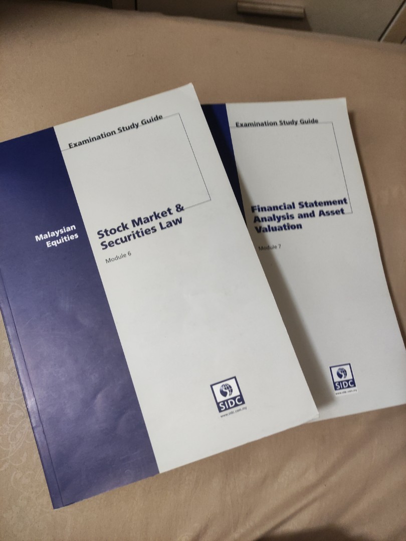 Module 6 Module 7 Sidc Licensing Exam Study Guide Textbooks On Carousell