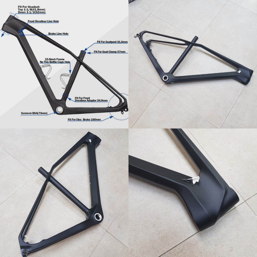MTB Full Carbon 27.5 Frame Size 18.5 Inch Sports Equipment Bicycles Parts Bicycles on Carousell