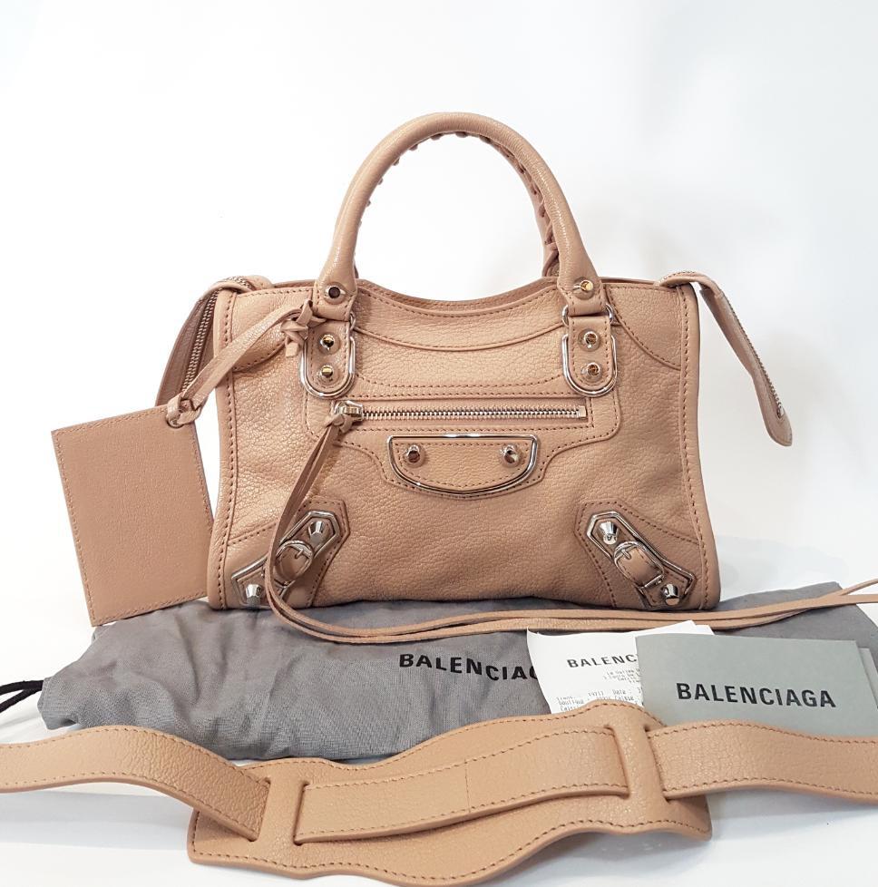 balenciaga mini city navy blue