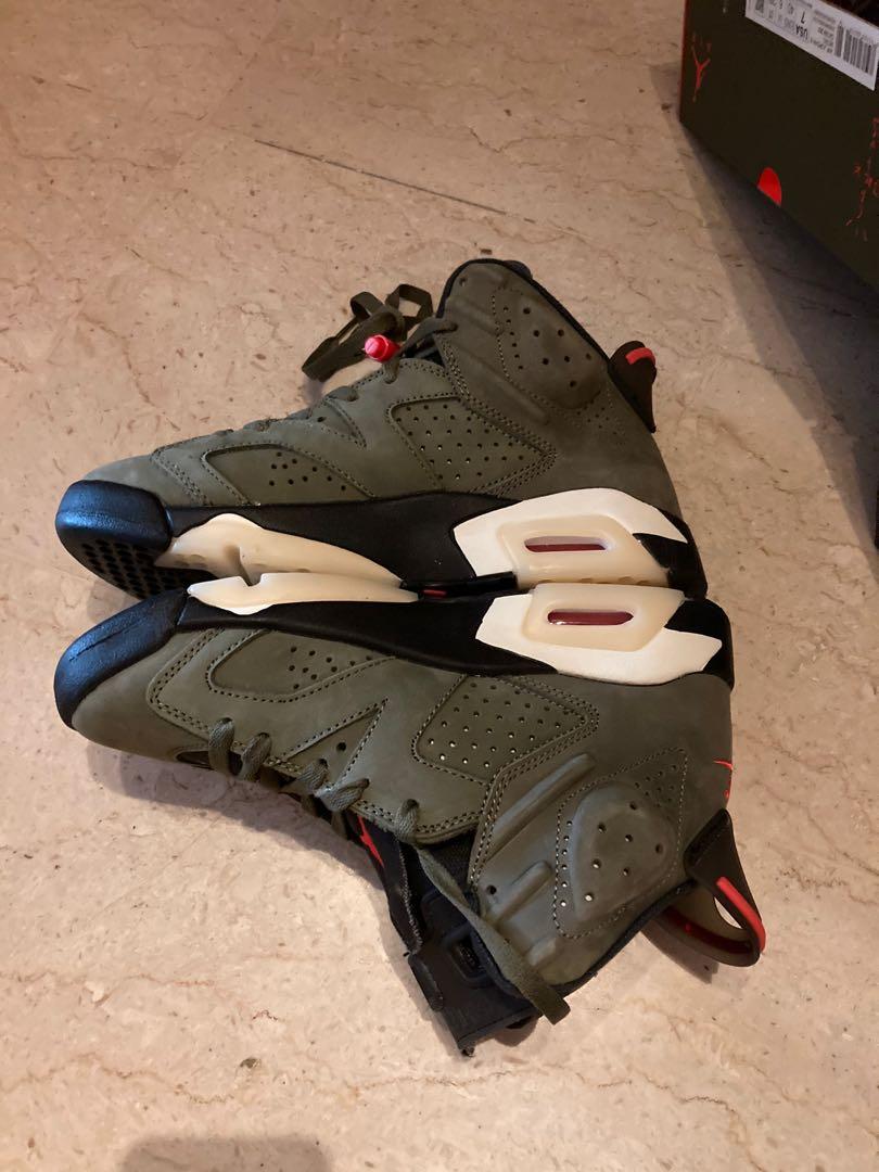 travis scott 6s olive green