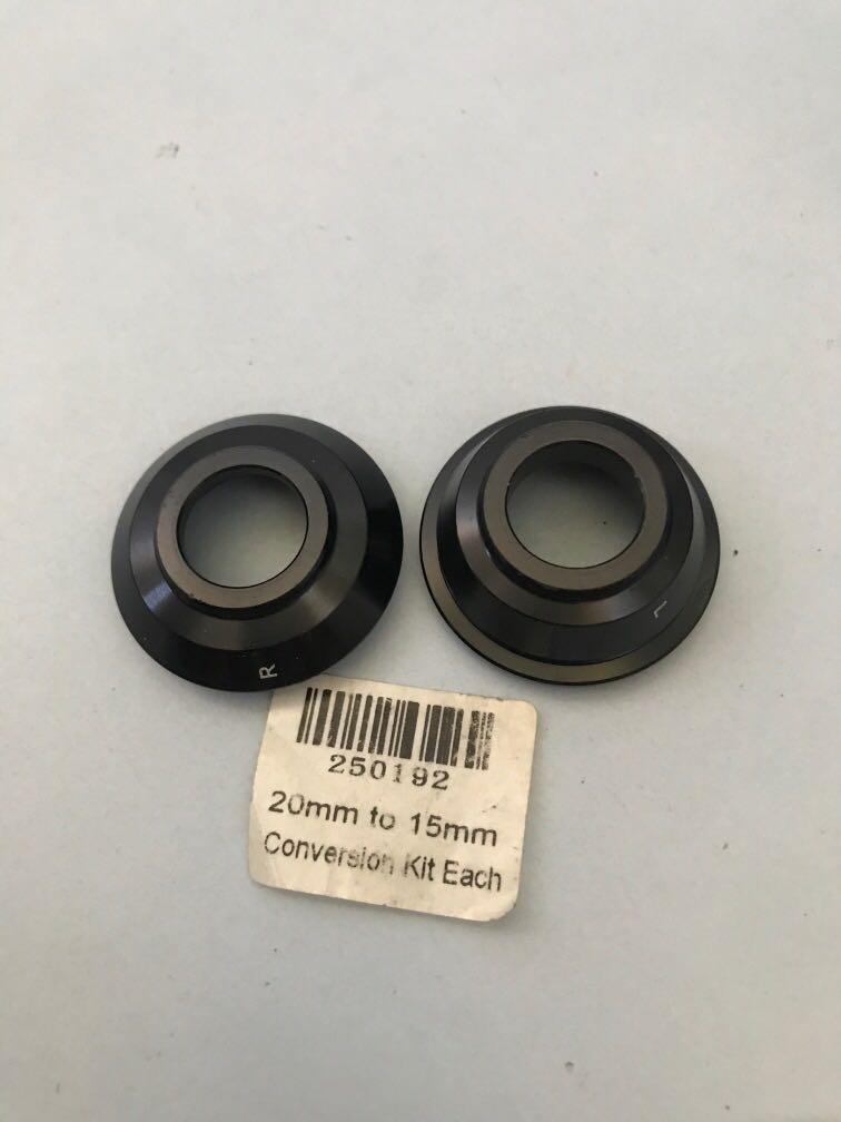 Nukeproof Front hub conversion kit 20mm to 15mm Sports Equipment