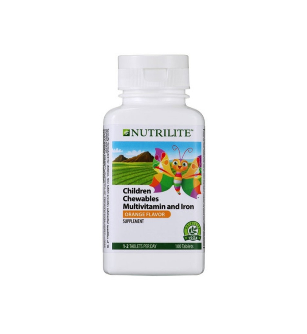 Nutrilite Chewable Multivitamin And Iron Supplement100Tab (Amway