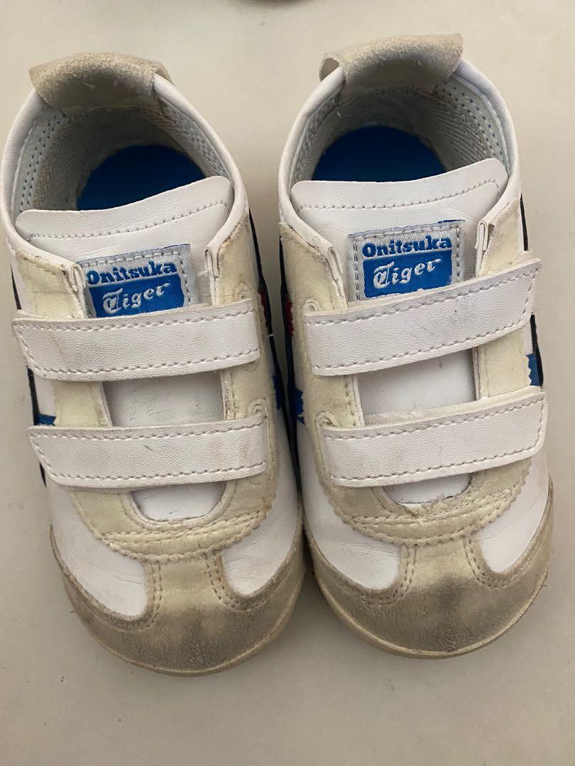 Onitsuka Tiger Toddler Shoes (Category: Babies & Kids Fashion) located in Singapore. Submitted by onemorebag (Listing ID 1101538082, Image 2). Description: Unisex, size see photo. Only wore it once, but she dirtied the tip part I dunno how to clean😅 For the time being selling at very Low price, I bought at $89 Will take it to cleaner and if I manage to get it out I shall increase the price 😂.