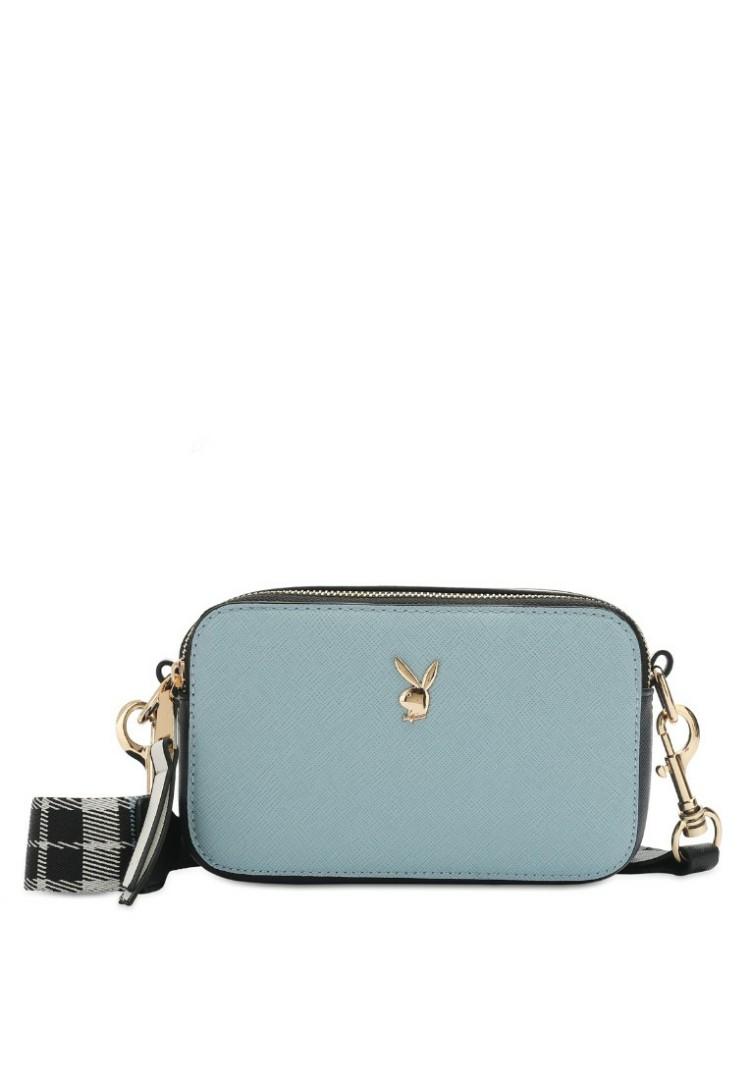 Playboy bunny compact saffiano sling bag outlet