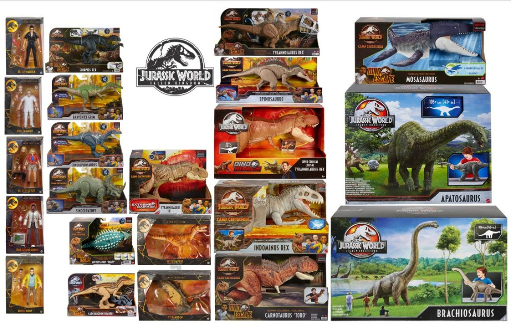 PO: Jurassic World Camp Cretaceous Baronyx Grim, Calcarodon, Super