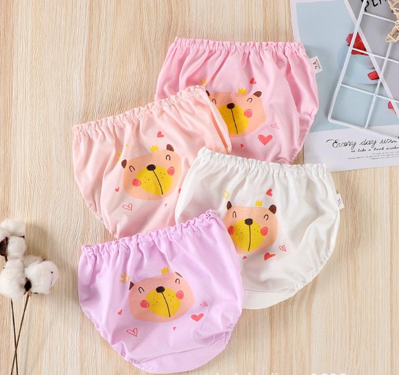 Ready Stock 4pcs/set Baby Girl Underwear Cotton Soft Kid Panties