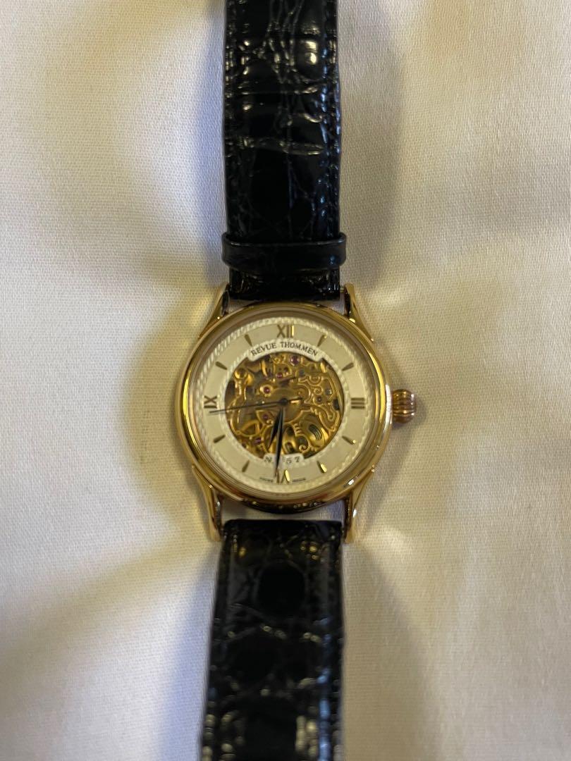 REVUE THOMMEN Skeleton Dial Watch