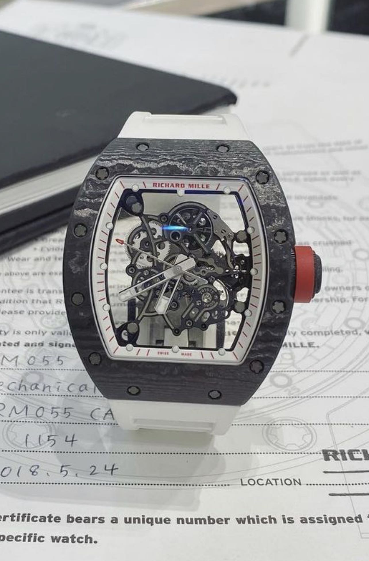 Richard Mille Rm055 Bubba Watson Japan Blue Replica