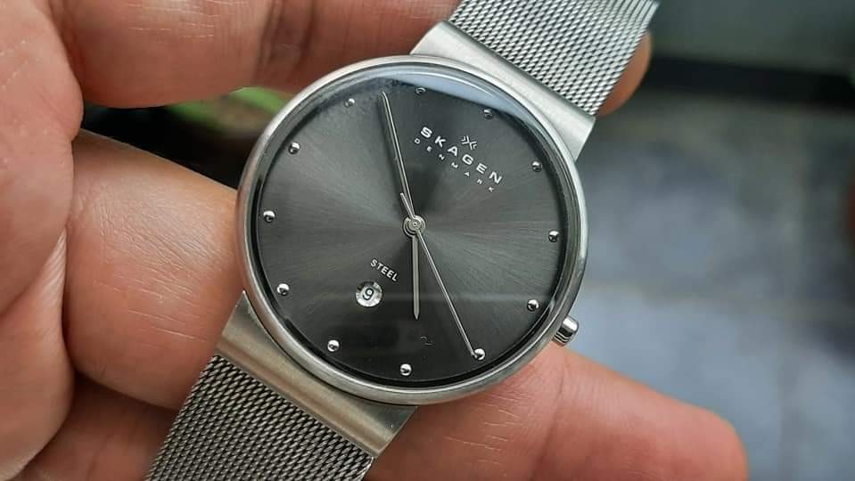 Skagen stainless steel watch discount