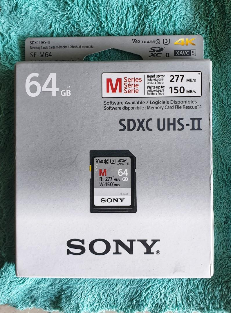 SONY 64GB SDXC UHSII SD CARD, Photography, Photography Accessories
