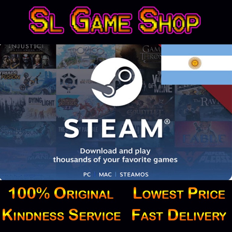 Steam Wallet 500 ARS card (Argentina)